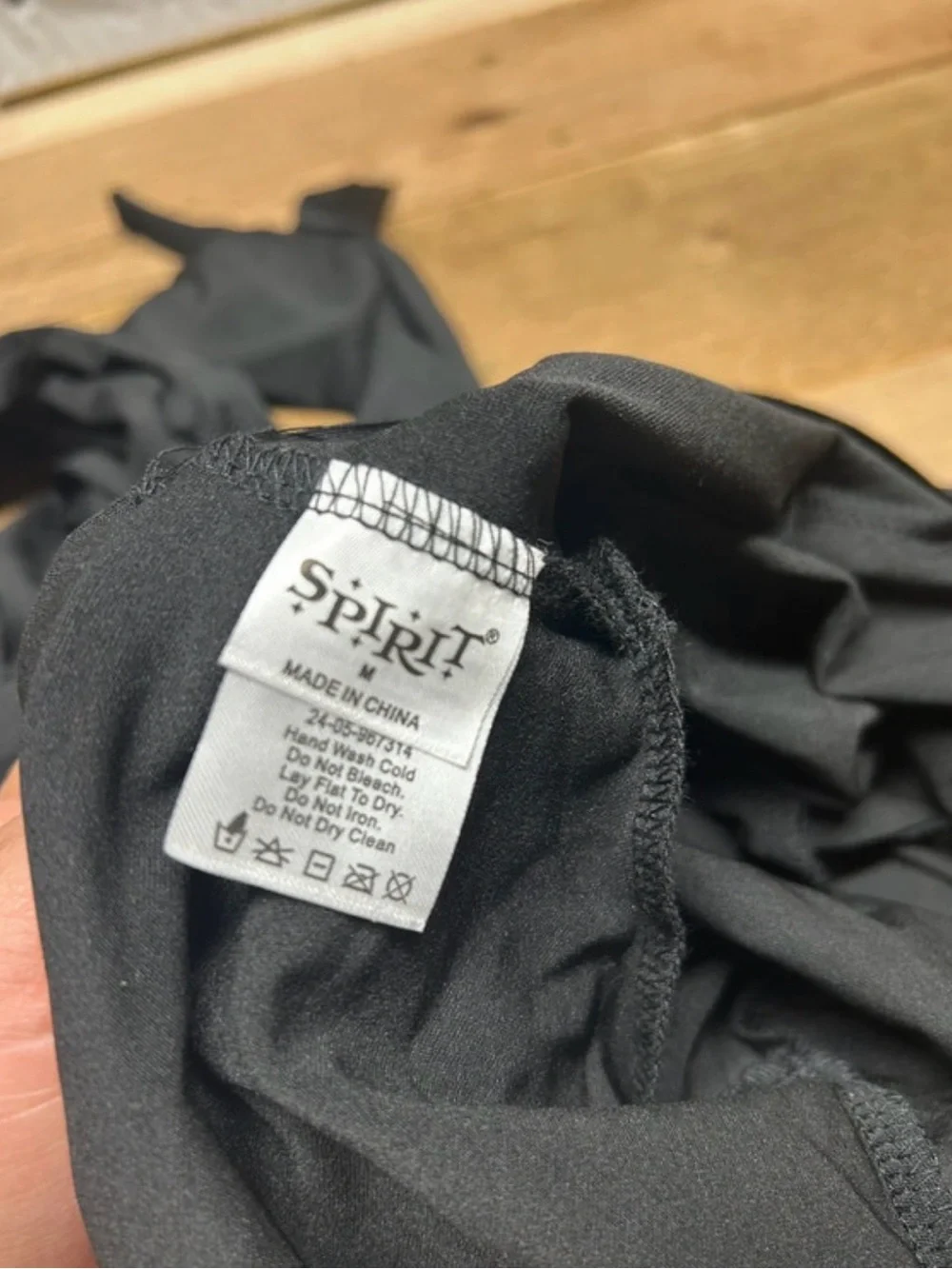 Spirit Kids Black Skinsuit - Child Medium
